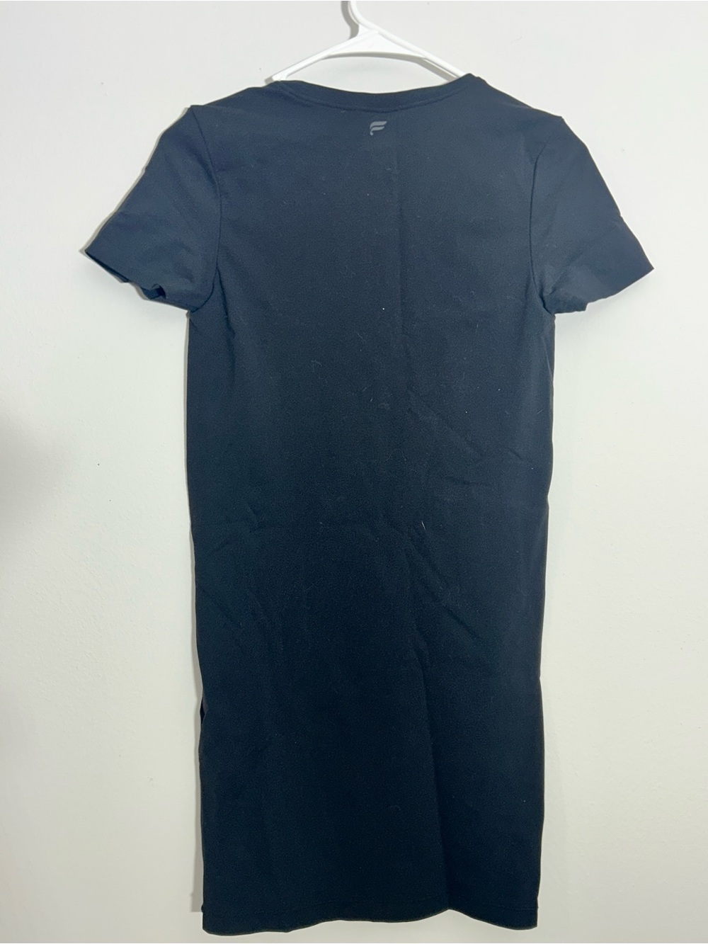 Fabletics NWT Black Short Sleeve Stretch Mini Dress Size M - Picture 3 of 11